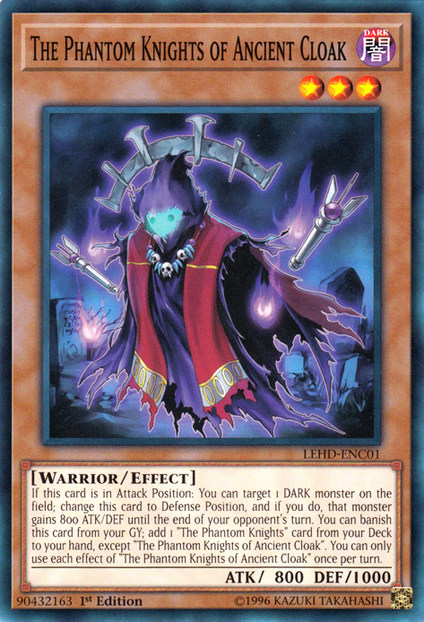 The Phantom Knights of Ancient Cloak [LEHD-ENC01] Common Yu-Gi-Oh!