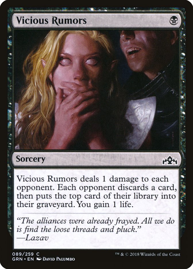 Vicious Rumors [Guilds of Ravnica] Magic: The Gathering
