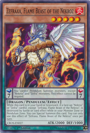 Zefraxa, Flame Beast of the Nekroz [CROS-EN027] Common Yu-Gi-Oh!