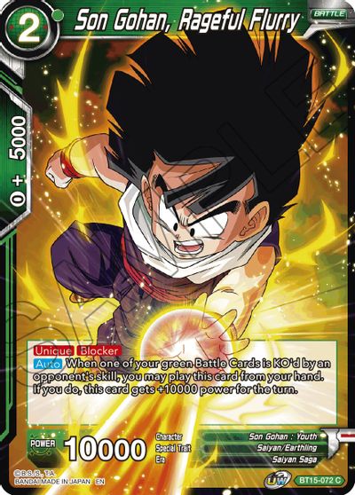 Son Gohan, Rageful Fury (BT15-072) [Saiyan Showdown] Dragon Ball Super
