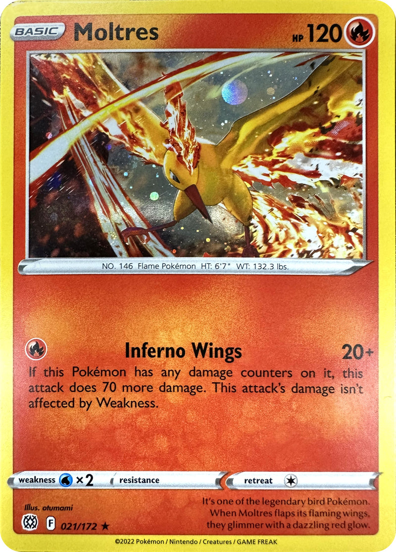 Moltres (021/172) (Cosmos Holo) [Sword & Shield: Brilliant Stars] Pokémon