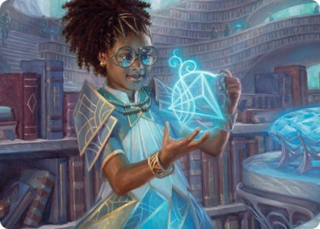 Zimone, Quandrix Prodigy Art Card [Strixhaven: School of Mages Art Series] Magic: The Gathering