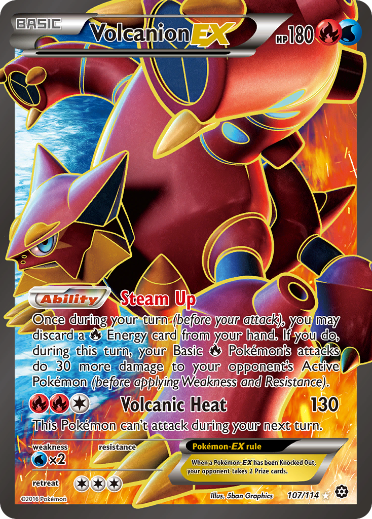 Volcanion EX (107/114) [XY: Steam Siege] Pokémon