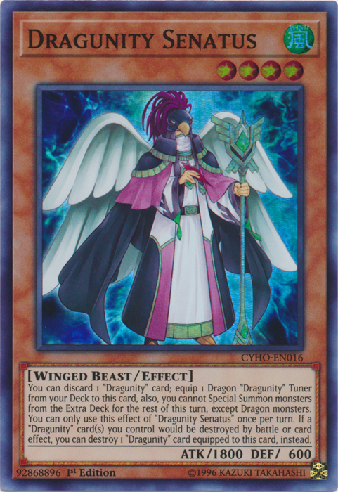 Dragunity Senatus [CYHO-EN016] Super Rare Yu-Gi-Oh!