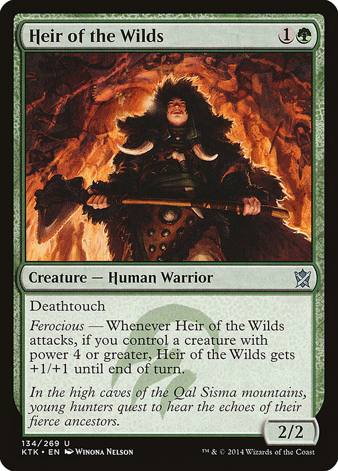 Heir of the Wilds [Khans of Tarkir] Magic: The Gathering