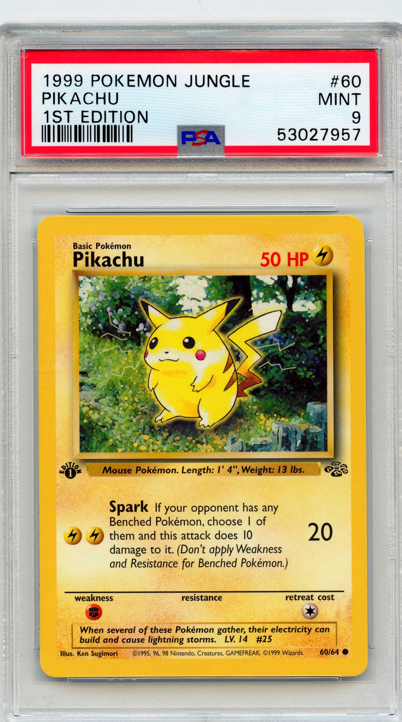 Pikachu 1st Ed - Jungle - PSA 9 The Pokemon Trainer