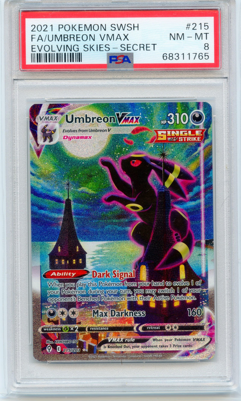 Umbreon VMAX - Evolving Skies - PSA 8 The Pokemon Trainer
