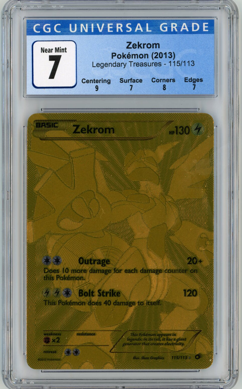 Zekrom - Legendary Treasures - CGC 7 The Pokemon Trainer