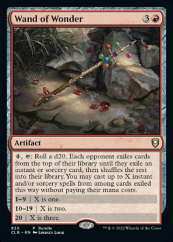 Wand of Wonder (Bundle) [Commander Legends: Battle for Baldur's Gate] Magic: The Gathering