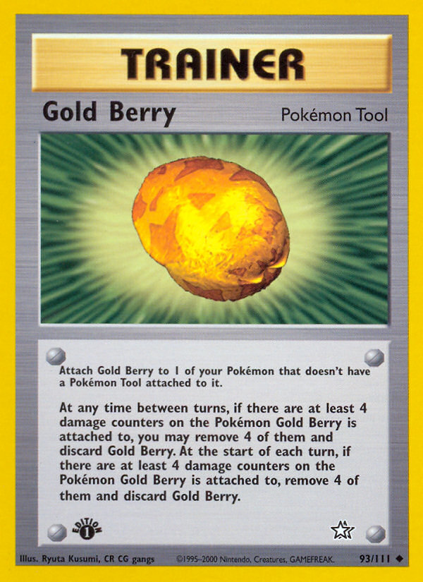 Gold Berry (93/111) [Neo Genesis 1st Edition] Pokémon