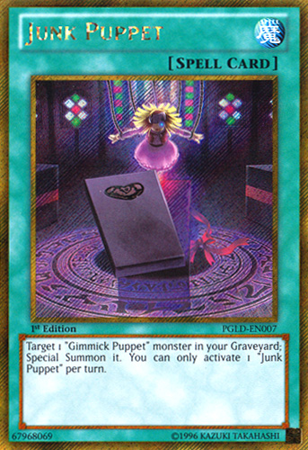 Junk Puppet [PGLD-EN007] Gold Secret Rare Yu-Gi-Oh!