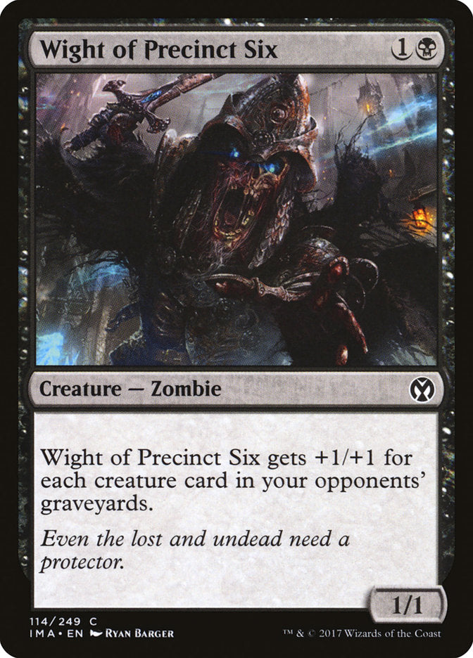 Wight of Precinct Six [Iconic Masters] Magic: The Gathering