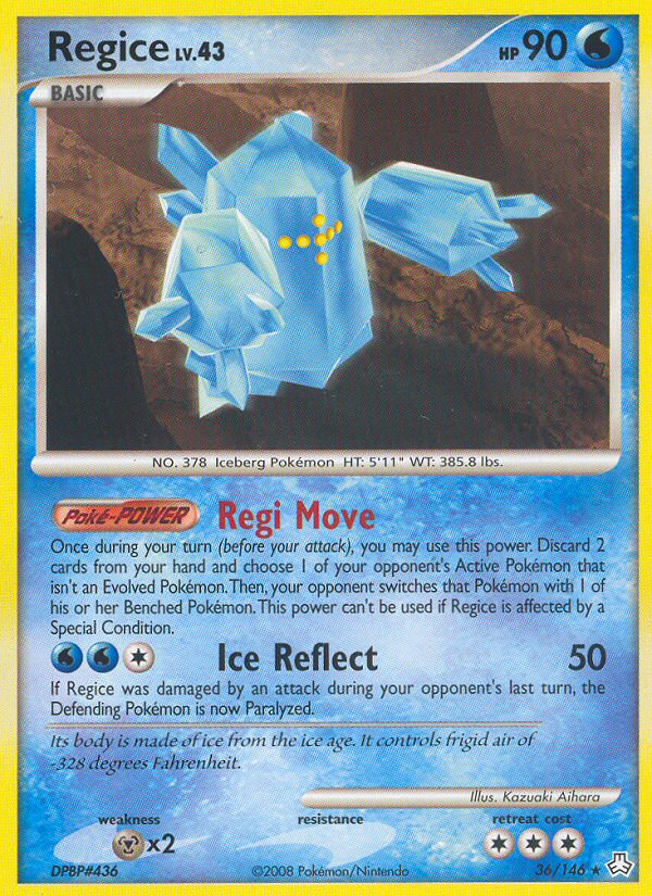 Regice (36/146) [Diamond & Pearl: Legends Awakened] Pokémon