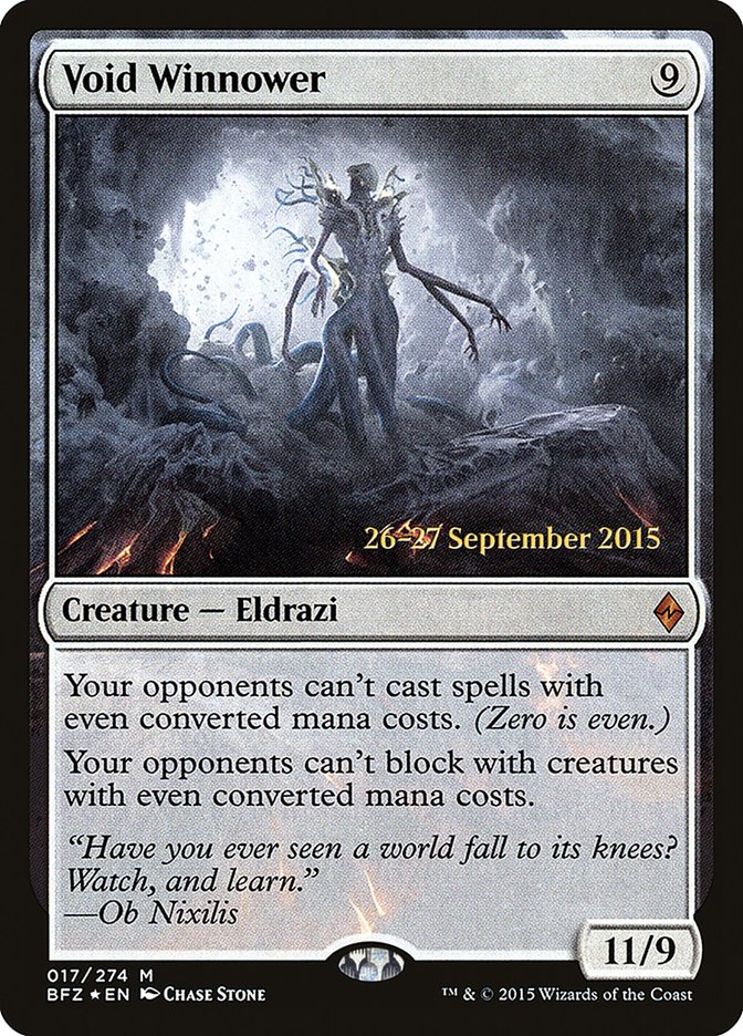 Void Winnower [Battle for Zendikar Prerelease Promos] Magic: The Gathering