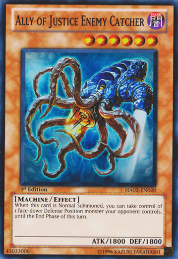 Ally of Justice Enemy Catcher [HA02-EN020] Super Rare Yu-Gi-Oh!