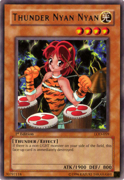 Thunder Nyan Nyan [LOD-059] Rare Yu-Gi-Oh!