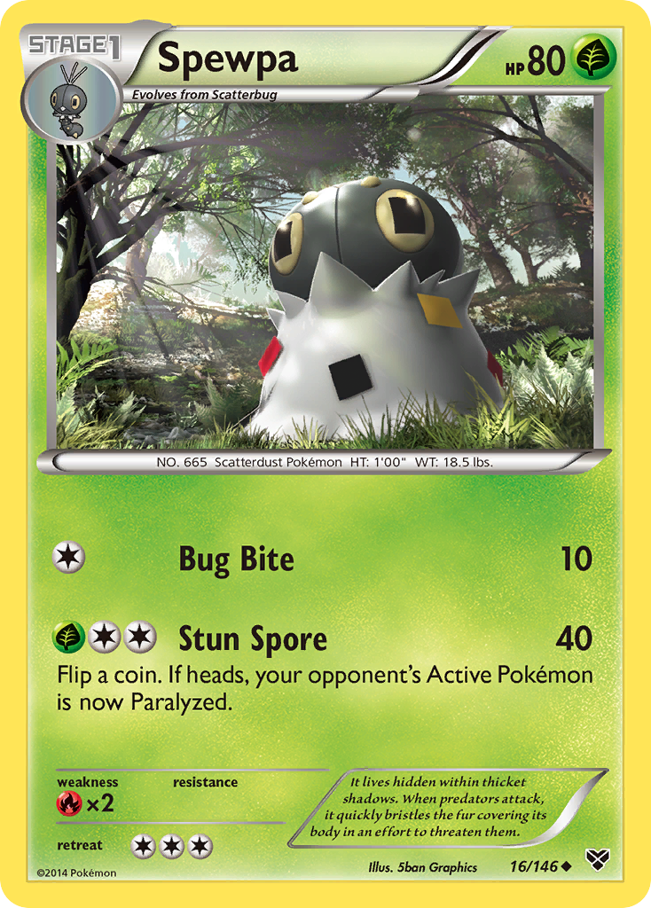 Spewpa (16/146) [XY: Base Set] Pokémon