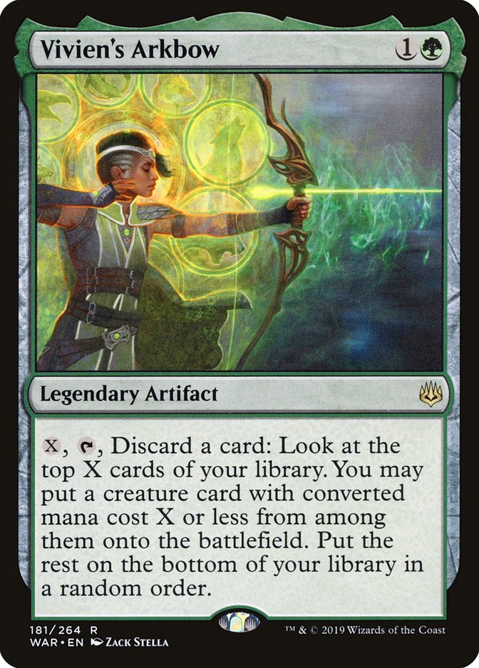 Vivien's Arkbow [War of the Spark] Magic: The Gathering