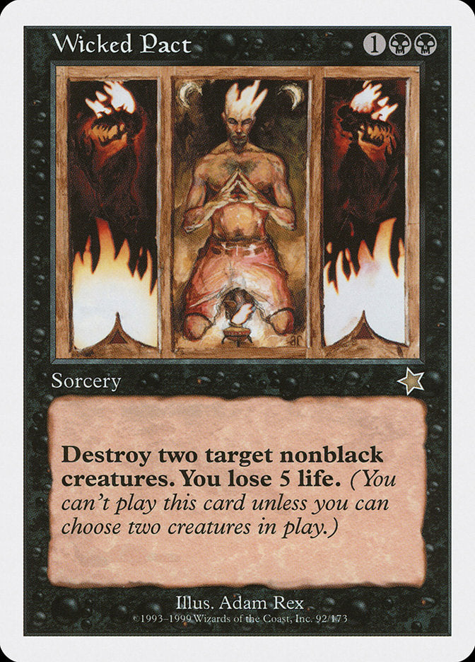 Wicked Pact [Starter 1999] Magic: The Gathering