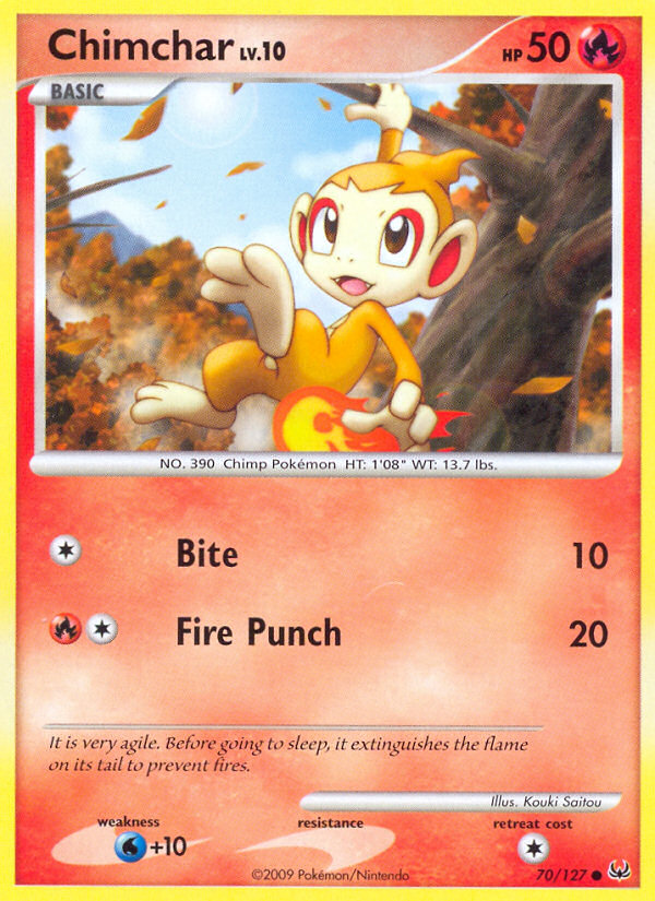 Chimchar (70/127) [Platinum: Base Set] Pokémon