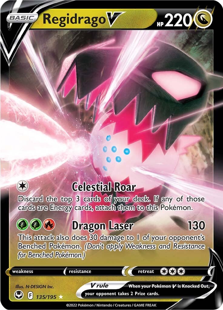 Regidrago V (135/195) [Sword & Shield: Silver Tempest] Pokémon