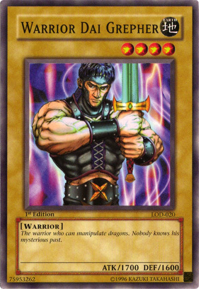 Warrior Dai Grepher [LOD-020] Common Yu-Gi-Oh!