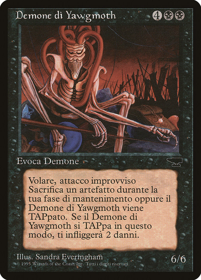 Yawgmoth Demon (Italian) [Rinascimento] Magic: The Gathering