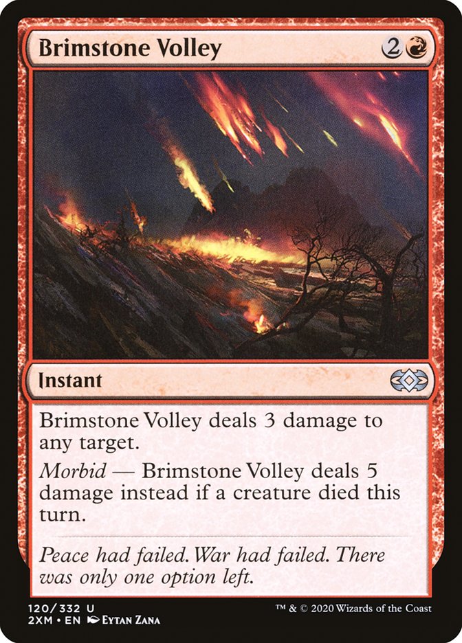 Brimstone Volley [Double Masters] Magic: The Gathering