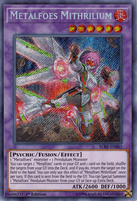 Metalfoes Mithrilium [BLRR-EN082] Secret Rare Yu-Gi-Oh!