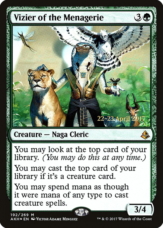 Vizier of the Menagerie [Amonkhet Prerelease Promos] Magic: The Gathering