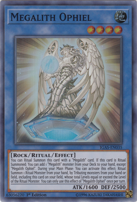 Megalith Ophiel [IGAS-EN035] Super Rare Yu-Gi-Oh!