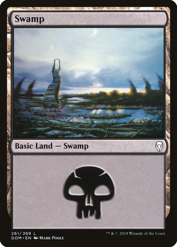 Swamp (261) [Dominaria] Magic: The Gathering