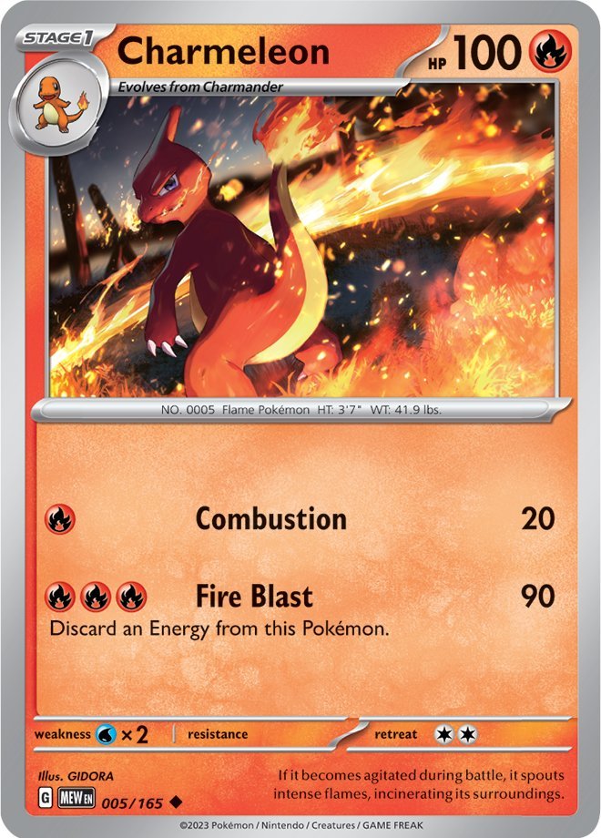 Charmeleon (005/165) [Scarlet & Violet: 151] Pokémon