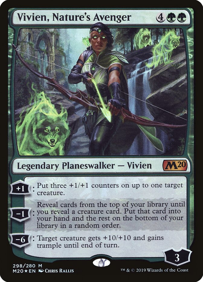 Vivien, Nature's Avenger [Core Set 2020] Magic: The Gathering