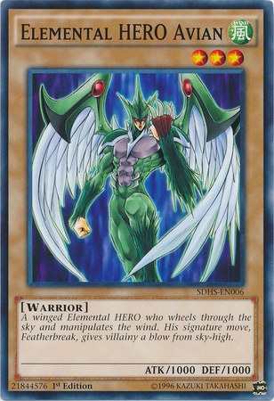 Elemental Hero Avian [SDHS-EN006] Common Yu-Gi-Oh!