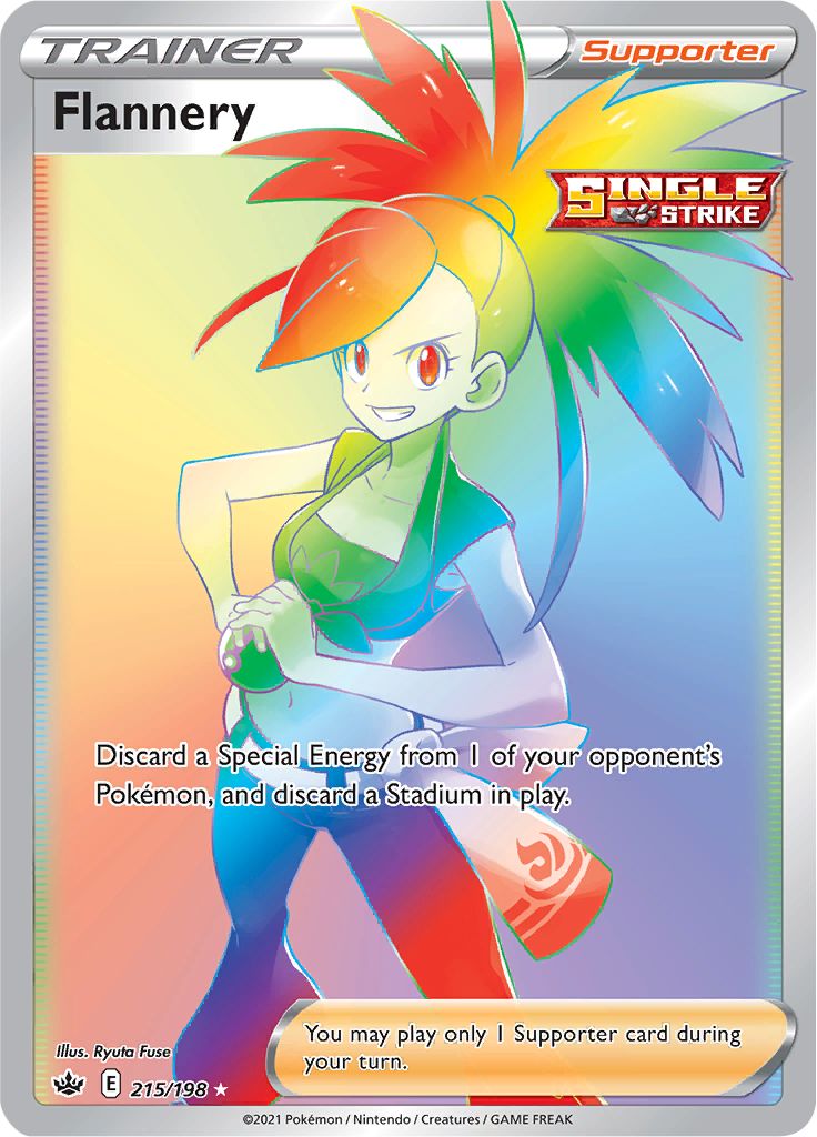 Flannery (215/198) [Sword & Shield: Chilling Reign] Pokémon