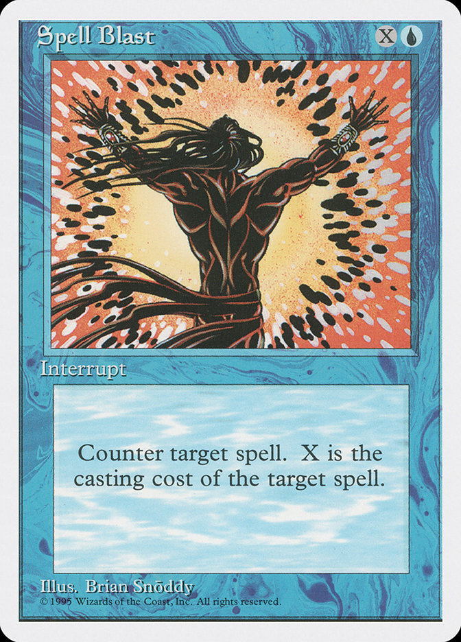 Spell Blast [Fourth Edition] Magic: The Gathering