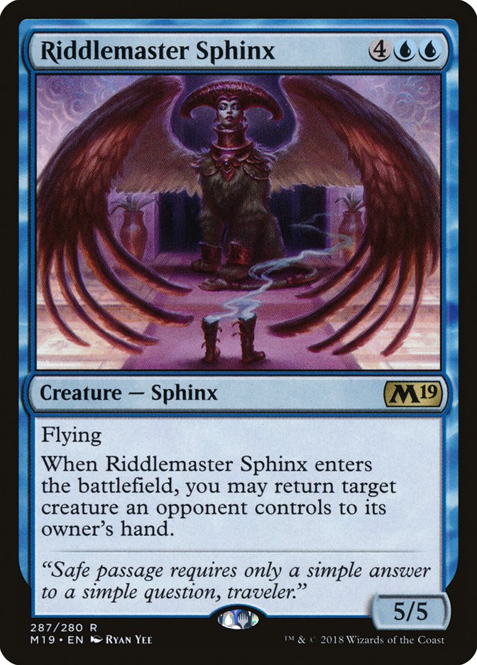 Riddlemaster Sphinx [Core Set 2019] Magic: The Gathering