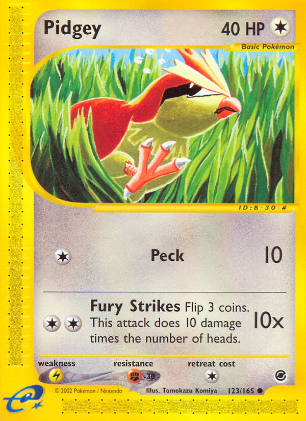 Pidgey (123/165) [Expedition: Base Set] Pokémon