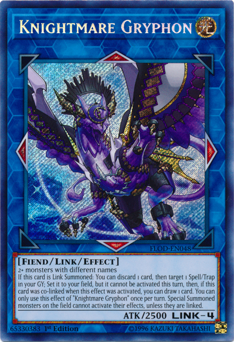 Knightmare Gryphon [FLOD-EN048] Secret Rare Yu-Gi-Oh!