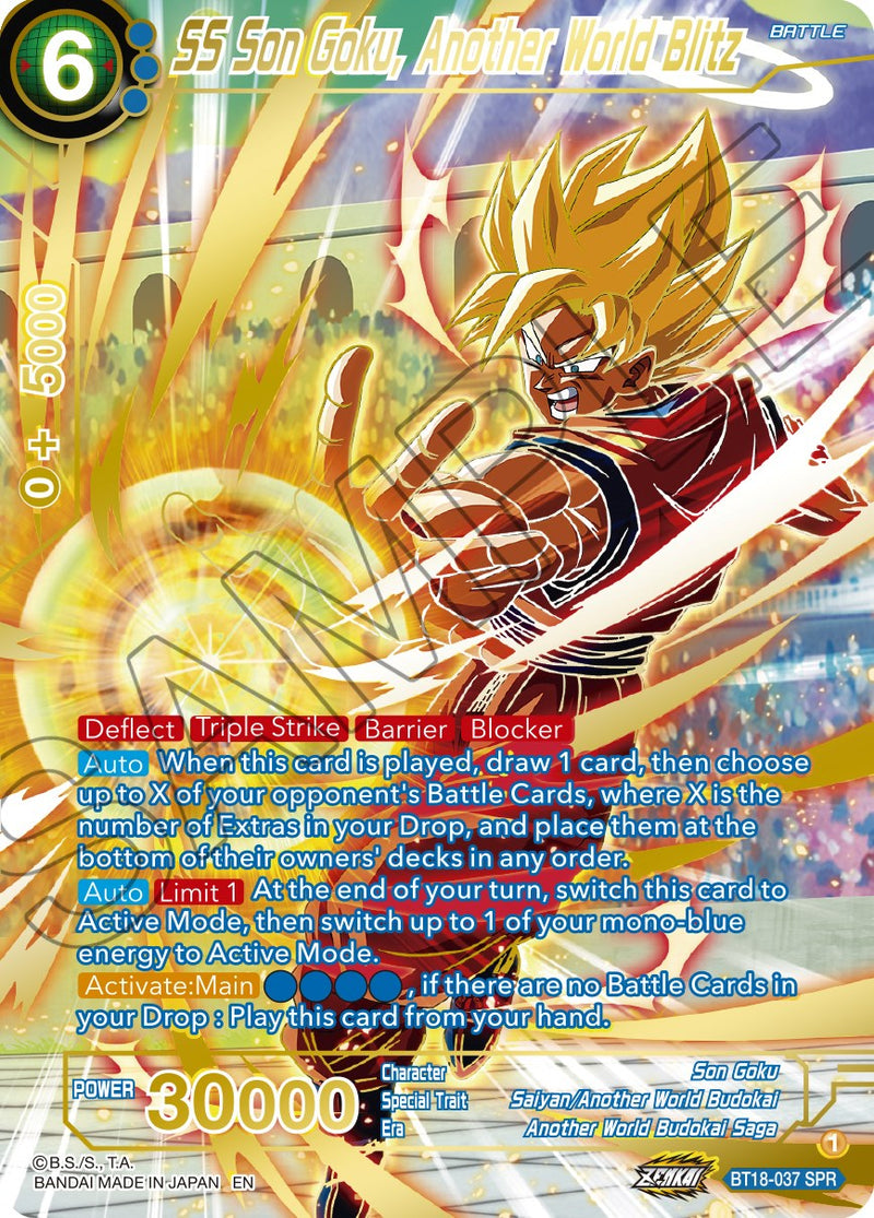 SS Son Goku, Another World Blitz (SPR) (BT18-037) [Dawn of the Z-Legends] Dragon Ball Super