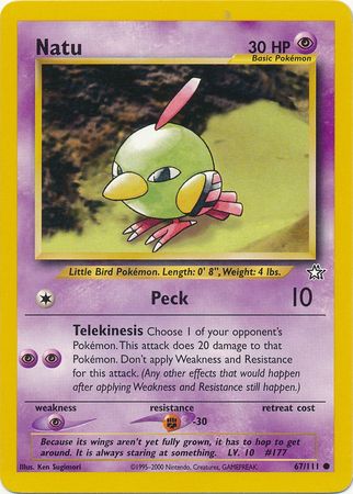 Natu (67/111) [Neo Genesis Unlimited] Pokémon