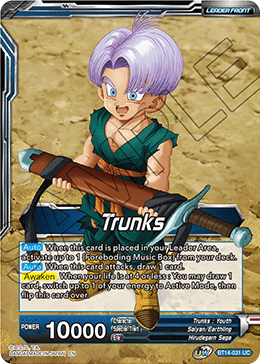 Trunks // Trunks, the Hero's Successor (BT14-031) [Cross Spirits] Dragon Ball Super