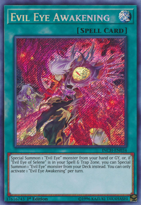 Evil Eye Awakening [INCH-EN034] Secret Rare Yu-Gi-Oh!