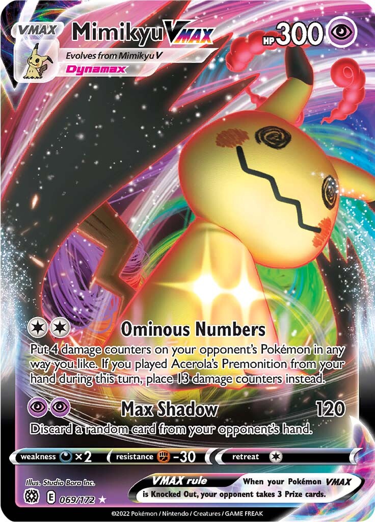 Mimikyu VMAX (069/172) [Sword & Shield: Brilliant Stars] Pokémon