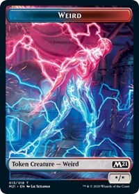 Weird // Zombie Double-Sided Token [Core Set 2021 Tokens] Magic: The Gathering