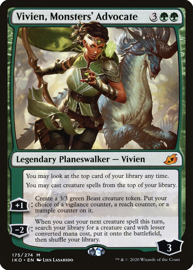 Vivien, Monsters' Advocate (Promo Pack) [Ikoria: Lair of Behemoths Promos] Magic: The Gathering