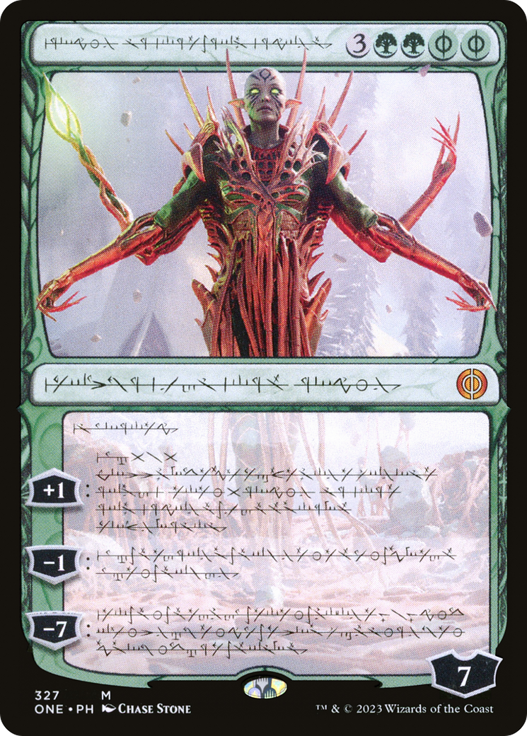 Nissa, Ascended Animist (Phyrexian) [Phyrexia: All Will Be One] Magic: The Gathering