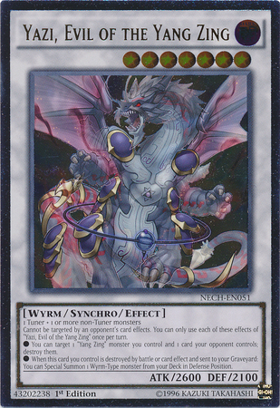 Yazi, Evil of the Yang Zing [NECH-EN051] Ultimate Rare Yu-Gi-Oh!