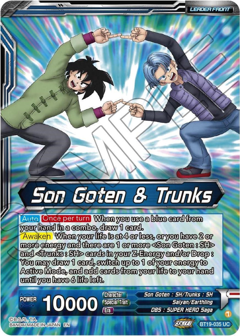 Son Goten & Trunks // Gotenks, Fusion Hiccup (BT19-035) [Fighter's Ambition] Dragon Ball Super